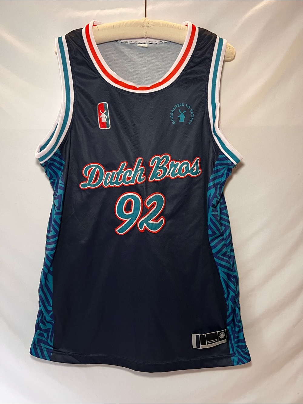Dutch Bros “92” Navy Blue Jersey Size Large